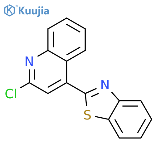4-(1,3-benzothiazol-2-yl)-2-chloroquinoline structure