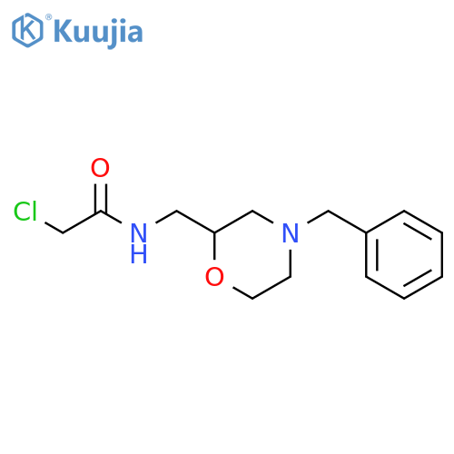 N-[(4-benzylmorpholin-2-yl)methyl]-2-chloroacetamide structure