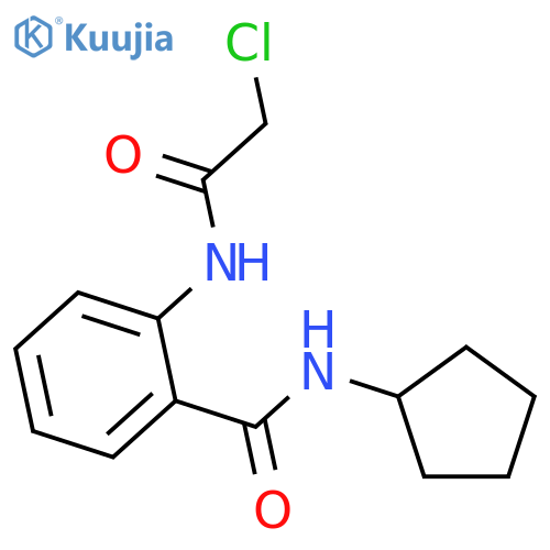2-(2-chloroacetamido)-N-cyclopentylbenzamide structure