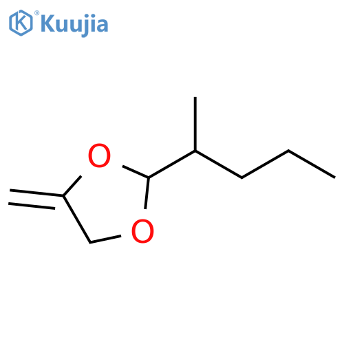1,3-Dioxolane, 2-(1-methylbutyl)-4-methylene- structure