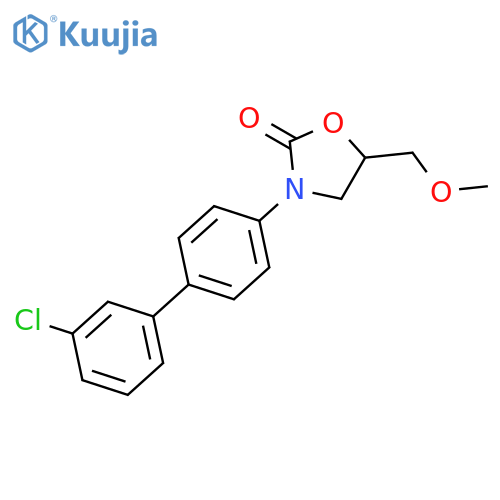 2-OXAZOLIDINONE, 3-(3'-CHLORO[1,1'-BIPHENYL]-4-YL)-5-(METHOXYMETHYL)- structure