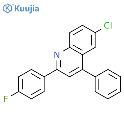 QUINOLINE, 6-CHLORO-2-(4-FLUOROPHENYL)-4-PHENYL- structure