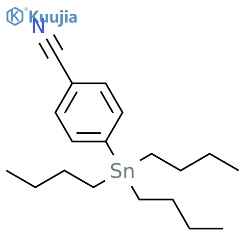 Benzonitrile, 4-(tributylstannyl)- structure