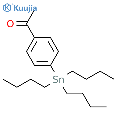 Ethanone, 1-[4-(tributylstannyl)phenyl]- structure