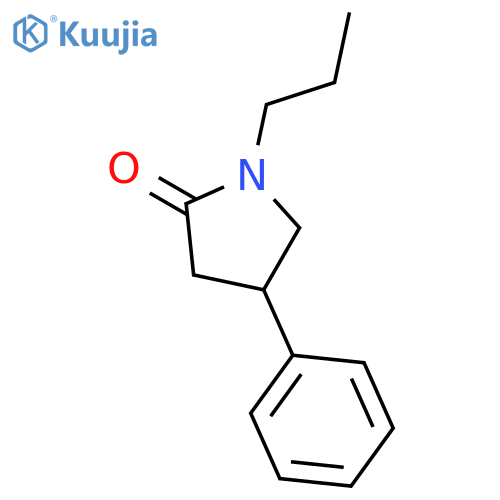 2-Pyrrolidinone, 4-phenyl-1-propyl- structure