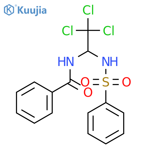 N-{2,2,2-trichloro-1-[(phenylsulfonyl)amino]ethyl}benzamide structure