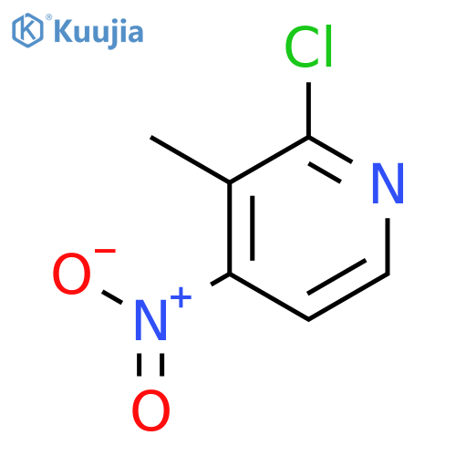 2-chloro-3-methyl-4-nitropyridine structure