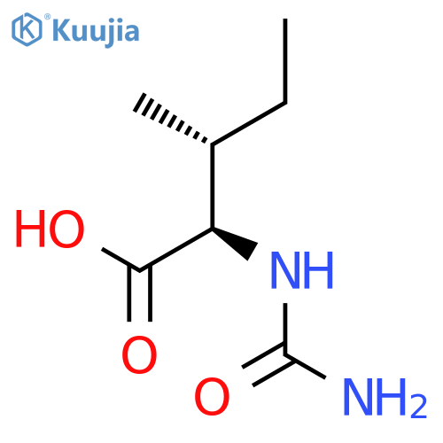 D-Isoleucine, N-(aminocarbonyl)- structure