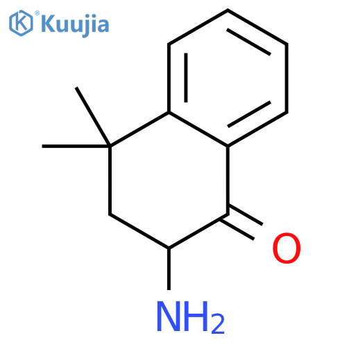 2-amino-4,4-dimethyl-1,2,3,4-tetrahydronaphthalen-1-one structure