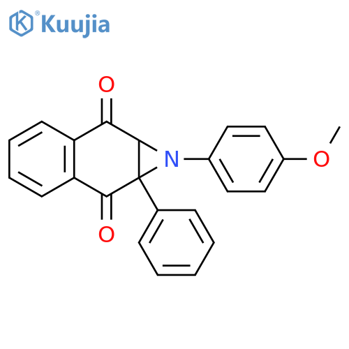 1H-Naphth[2,3-b]azirine-2,7-dione,1a,7a-dihydro-1-(4-methoxyphenyl)-1a-phenyl- structure