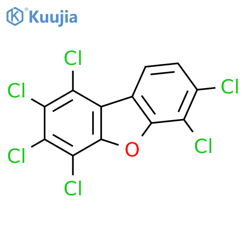 1,2,3,4,6,7-Hexachlorodibenzofuran structure