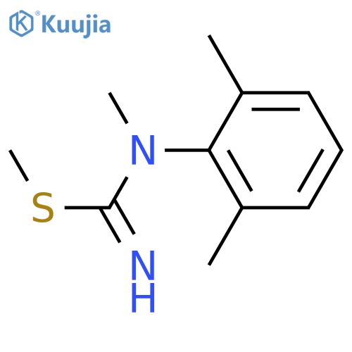 Carbamimidothioic acid,N-(2,6-dimethylphenyl)-N-methyl-, methyl ester structure