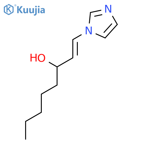 1-Octen-3-ol, 1-(1H-imidazol-1-yl)-, (E)- structure