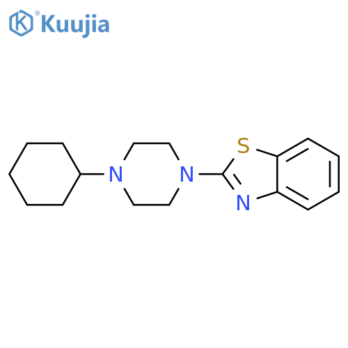 2-(4-cyclohexylpiperazin-1-yl)-1,3-benzothiazole structure