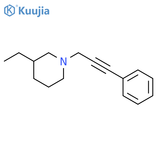 Piperidine,3-ethyl-1-(3-phenyl-2-propyn-1-yl)- structure