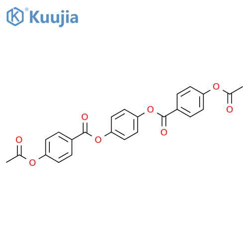 Benzoic acid, 4-(acetyloxy)-, 1,4-phenylene ester structure