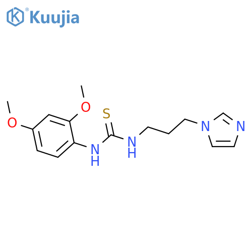 Thiourea, N-(2,4-dimethoxyphenyl)-N'-[3-(1H-imidazol-1-yl)propyl]- structure