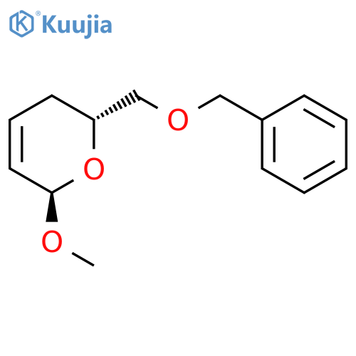 2H-PYRAN, 3,6-DIHYDRO-6-METHOXY-2-[(PHENYLMETHOXY)METHYL]-, (2R,6R)- structure