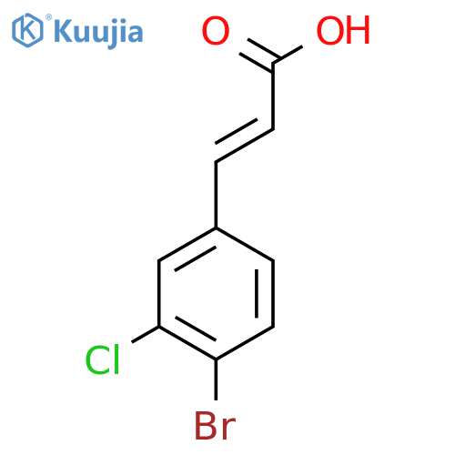 3-(4-Bromo-3-chlorophenyl)prop-2-enoic Acid structure