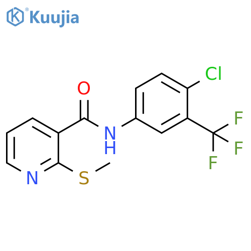 N-[4-Chloro-3-(trifluoromethyl)phenyl]-2-(methylthio)-3-pyridinecarboxamide structure