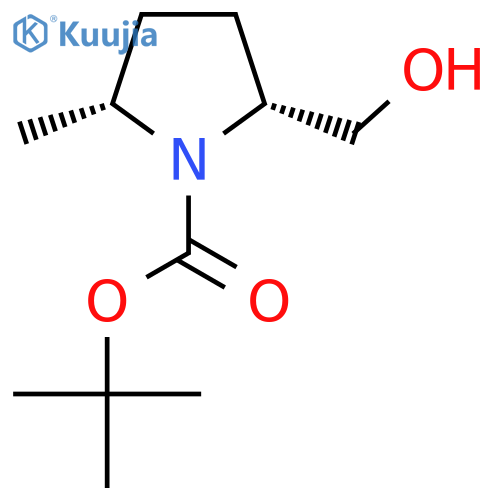 tert-butyl (2R,5R)-2-(hydroxymethyl)-5-methyl-pyrrolidine-1-carboxylate structure