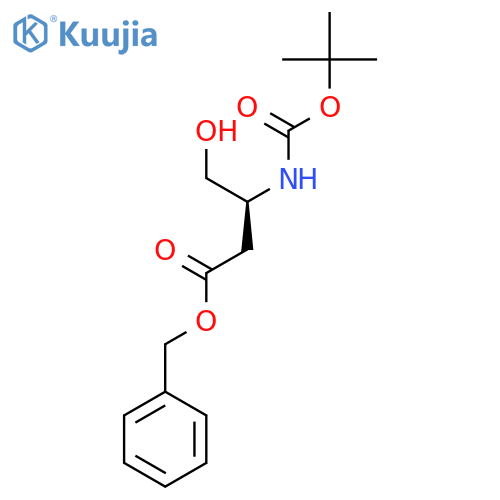 (S)-Benzyl 3-((tert-butoxycarbonyl)amino)-4-hydroxybutanoate structure