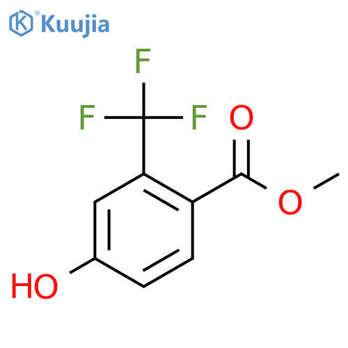 Methyl 4-hydroxy-2-(trifluoromethyl)benzoate structure