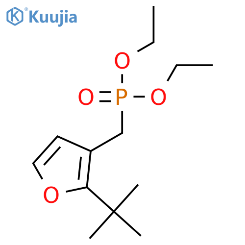 Phosphonic acid, [[2-(1,1-dimethylethyl)-3-furanyl]methyl]-, diethyl ester structure