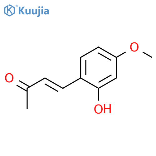 4-(2-hydroxy-4-methoxyphenyl)but-3-en-2-one structure
