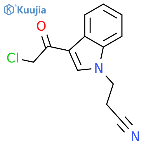 3-3-(2-Chloroacetyl)-1H-indol-1-ylpropanenitrile structure