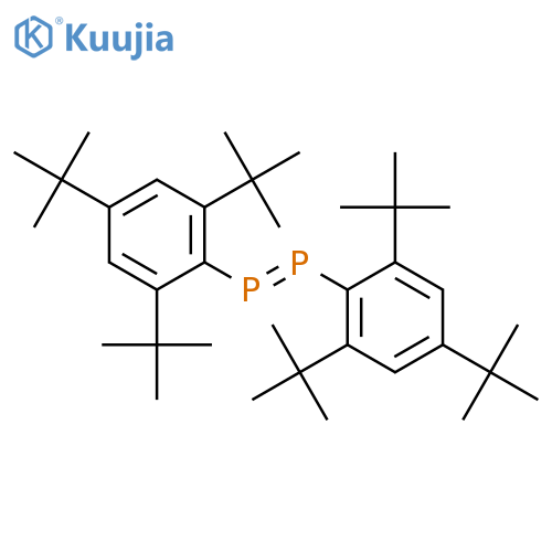 (2,4,6-tritert-butylphenyl)-(2,4,6-tritert-butylphenyl)phosphanylidene-phosphane structure