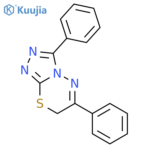 3,6-diphenyl-7H-[1,2,4]triazolo[3,4-b][1,3,4]thiadiazine structure