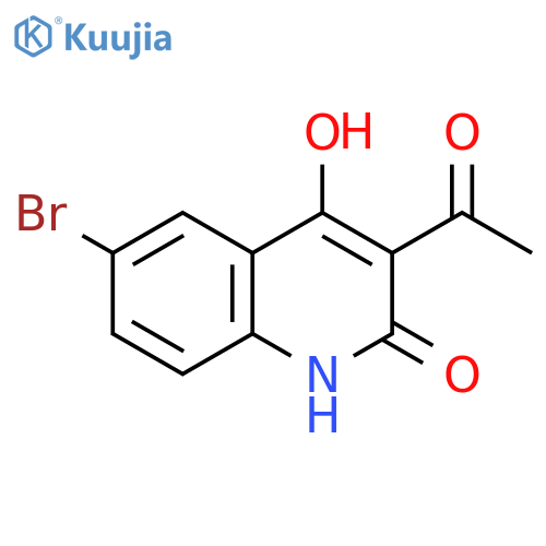 3-Acetyl-6-bromo-4-hydroxy-2(1H)-quinolinone structure