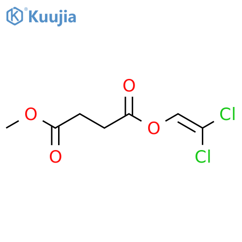 Butanedioic acid, 2,2-dichloroethenyl methyl ester structure