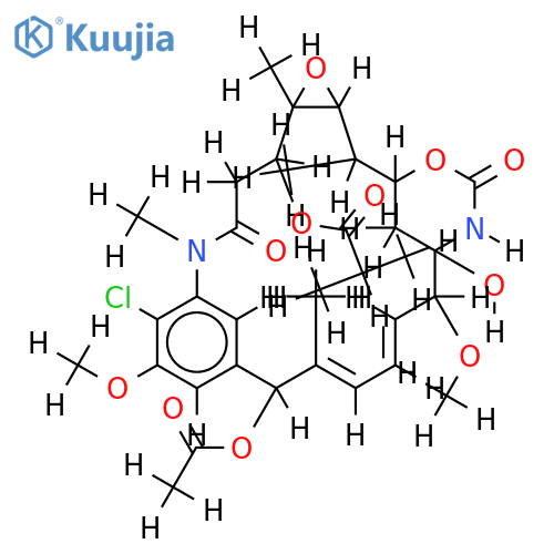 (15Xi)-15-acetoxy-O3-isobutyryl-maytansinol structure