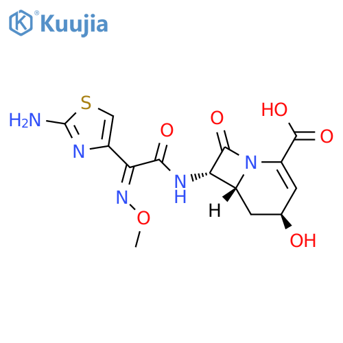 1-Azabicyclo[4.2.0]oct-2-ene-2-carboxylic acid, 7-[[(2Z)-(2-amino-4-thiazolyl)(methoxyimino)acetyl]amino]-4-hydroxy-8-oxo-, (4S,6R,7S)- (9CI) structure