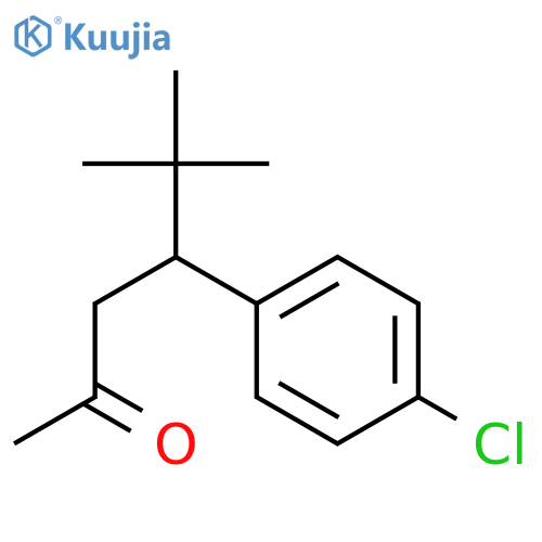 2-HEXANONE, 4-(4-CHLOROPHENYL)-5,5-DIMETHYL- structure