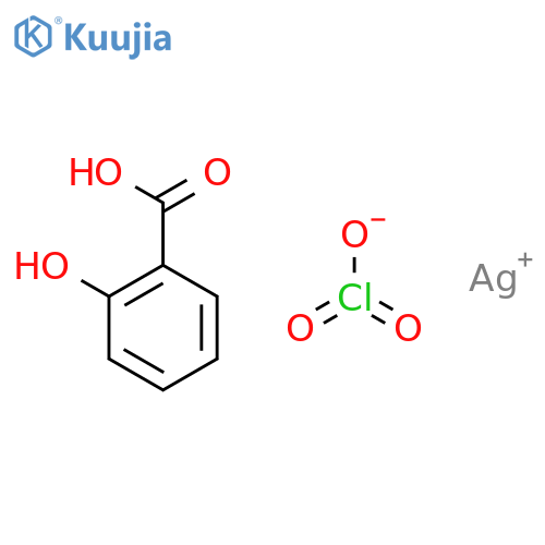 silver(1+) chlorate - 2-hydroxybenzoic acid (1:1:1) structure