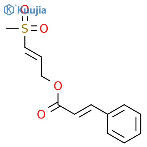 (2E)-3-(methylsulfonyl)prop-2-en-1-yl (2E)-3-phenylprop-2-enoate structure