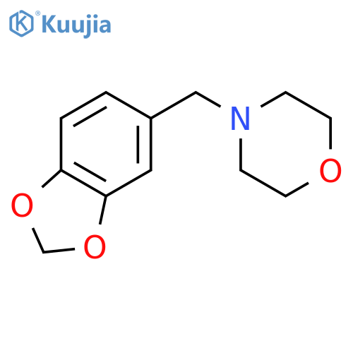 Morpholine, 4-(1,3-benzodioxol-5-ylmethyl)- structure