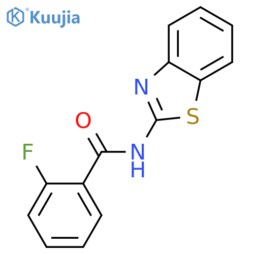 N-(1,3-benzothiazol-2-yl)-2-fluorobenzamide structure