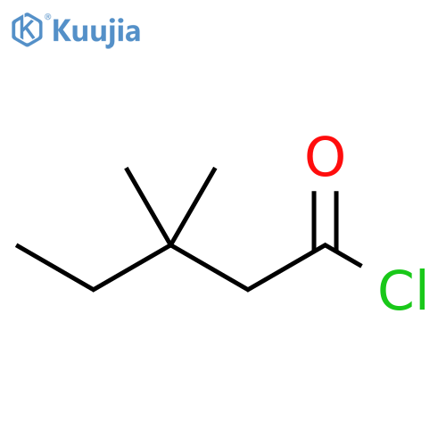 3,3-dimethylpentanoyl chloride structure