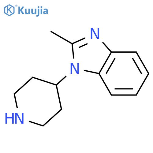 2-methyl-1-(piperidin-4-yl)-1H-1,3-benzodiazole structure