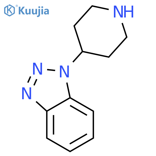 1H-BENZOTRIAZOLE, 1-(4-PIPERIDINYL)- structure