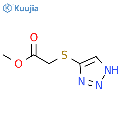 Acetic acid, (1H-1,2,3-triazol-4-ylthio)-, methyl ester structure