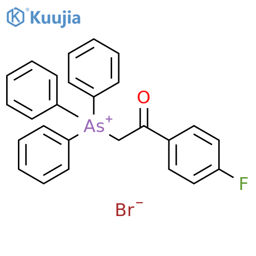 Arsonium, [2-(4-fluorophenyl)-2-oxoethyl]triphenyl-, bromide structure