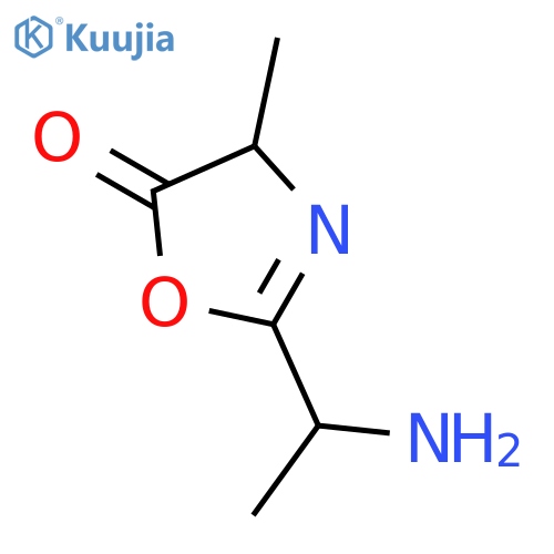 2-(1-Aminoethyl)-4-methyl-5(4H)-oxazolone structure