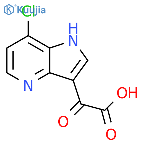 2-{7-chloro-1H-pyrrolo3,2-bpyridin-3-yl}-2-oxoacetic acid structure