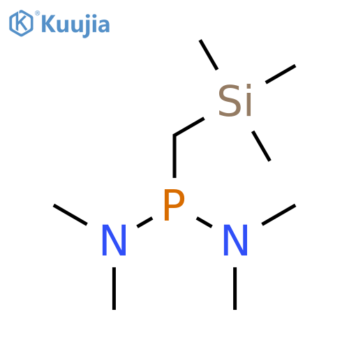 Phosphonous diamide, N,N,N',N'-tetramethyl-P-[(trimethylsilyl)methyl]- structure