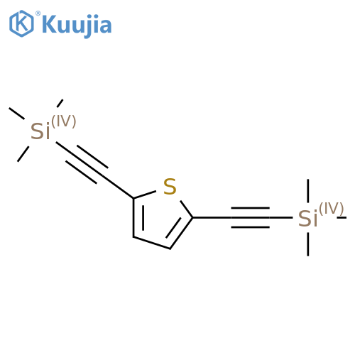 2,5-Bis(Trimethylsilyl)EthynylThiophene structure